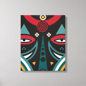 Maasai krijger canvas afdruk (Voorkant)