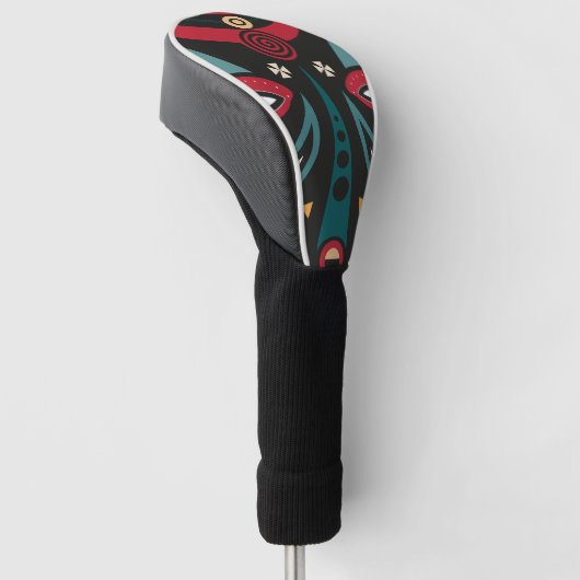 maasai krijger golfheadcover (Schuin)
