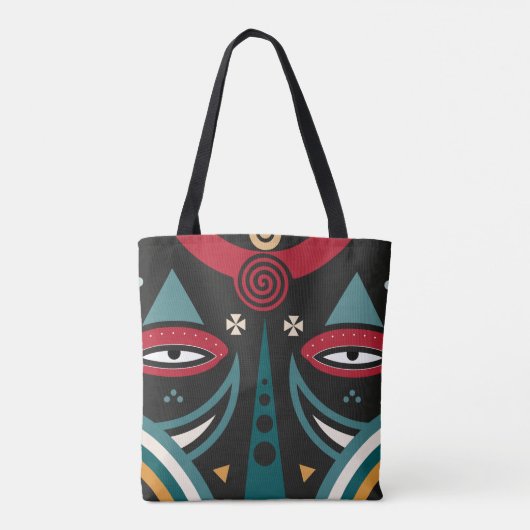 Maasai krijger tote bag (Achterkant)