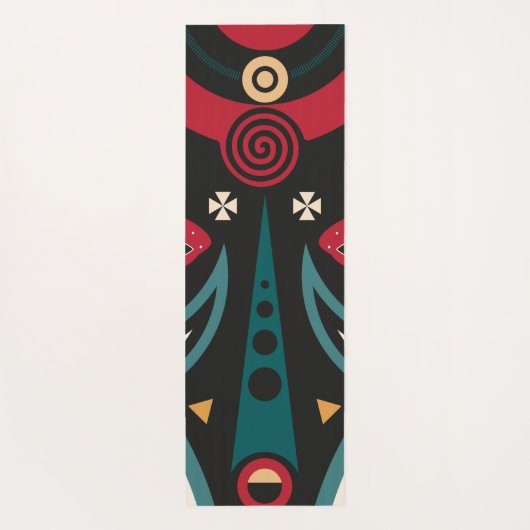 maasai krijger yogamat (Achterkant)