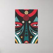 Maasai krijgerstam canvas afdruk (Voorkant)