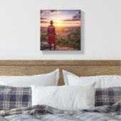 Maasai kunstwerk canvas afdruk (Insitu (Slaapkamer))