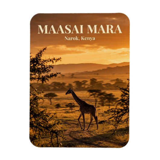 Maasai Mara, Narok, Narok County Magneet (Verticaal)