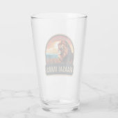 Maasai Mara Nationaal Reservaat Leeuw Reiskunst Glas (Achterkant)