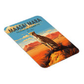Maasai Mara National Reserve Cheetah Travel Art Magneet (Rechterzijde)