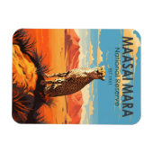 Maasai Mara National Reserve Cheetah Travel Art Magneet (Horizontaal)
