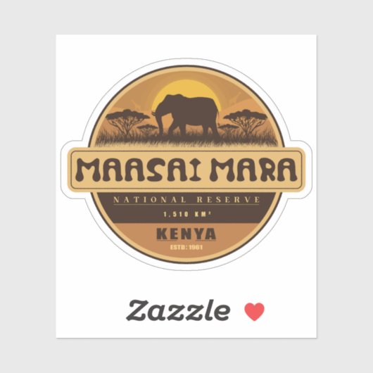 Maasai Mara , National Reserve , Kenya  Sticker (Vel)