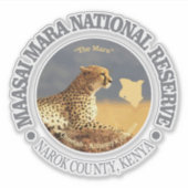 Maasai Mara NR Sticker (Voorkant)