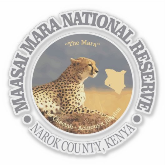 Maasai Mara NR Sticker (Voorkant)