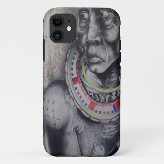 Maasai moeder en kind met Lion Art Print/Graphi Case-Mate iPhone Case (Achterkant)