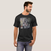 Maasai moeder en kind met Lion Art Print/Graphi T-shirt (Voorkant volledig)