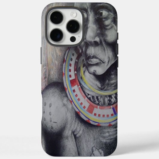 Maasai moeder en kind met Lion Art Print / Graphic Case-Mate iPhone Case (Achterkant)
