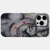 Maasai moeder en kind met Lion Art Print / Graphic Case-Mate iPhone Case (Achterkant (horizontaal))