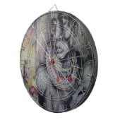 Maasai moeder en kind met Lion Art Print / Graphic Dartbord (Voorkant Rechts)