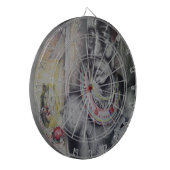 Maasai moeder en kind met Lion Art Print / Graphic Dartbord (Voorkant Links)