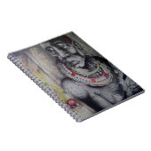 Maasai moeder en kind met Lion Art Print / Graphic Notitieboek (Rechterzijde)