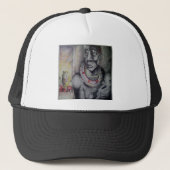 Maasai moeder en kind met Lion Art Print / Graphic Trucker Pet (Voorkant)