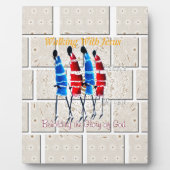 Maasai Morans Christelijke kunst Print Fotoplaat (Voorkant)