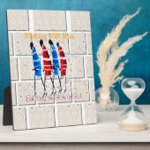 Maasai Morans Christelijke kunst Print Fotoplaat (Zijkant)