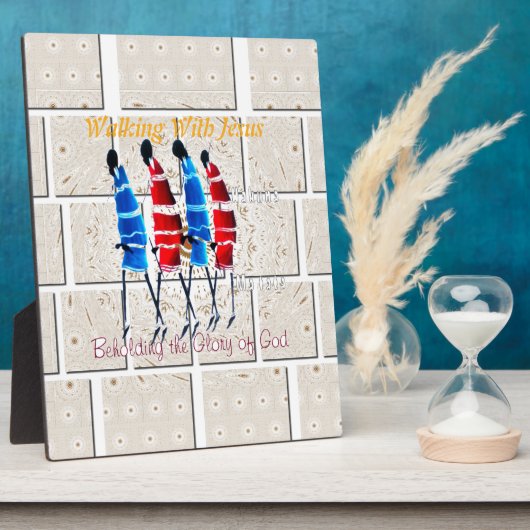 Maasai Morans Christelijke kunst Print Fotoplaat (Zijkant)