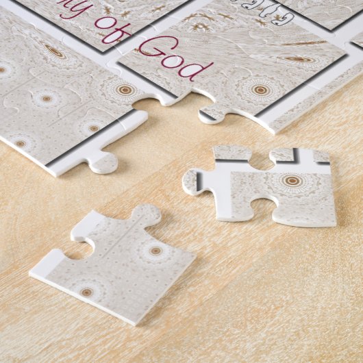 Maasai Morans Christelijke kunst Print Legpuzzel (Zijkant)