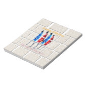 Maasai Morans Christelijke kunst Print Notitieblok (Linkerzijde)