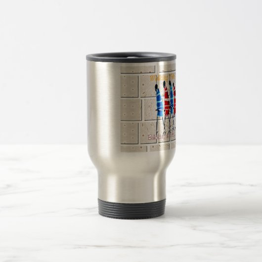 Maasai Morans Christelijke kunst Print Reisbeker (Center)