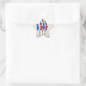 Maasai Morans Christelijke kunst Print Ster Sticker (Tas)