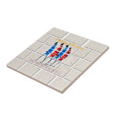 Maasai Morans Christelijke kunst Print Tegeltje (Zijkant)