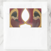 Maasai Mozaïek: Een viering van het leven in een l Rechthoekige Sticker (Tas)