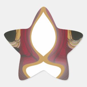 Maasai Mozaïek: Een viering van het leven in een l Ster Sticker