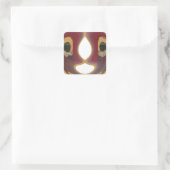 Maasai Mozaïek: Een viering van het leven in een l Vierkante Sticker (Tas)