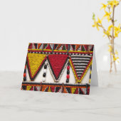 Maasai stamhoofd kaart (Gele Bloem)