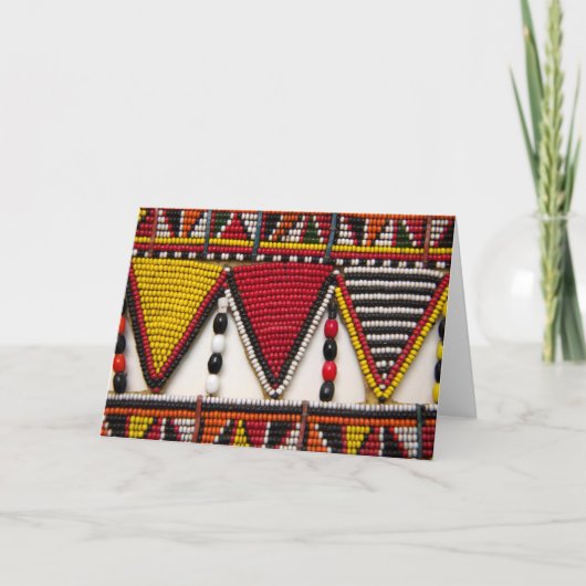 Maasai stamhoofd kaart (Voorkant)