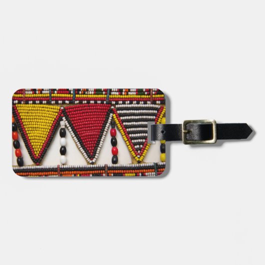 Maasai-stamkralenwerk Bagagelabel (Voorkant horizontaal)