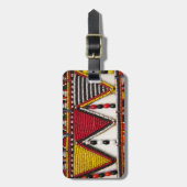 Maasai-stamkralenwerk Bagagelabel (Voorkant verticaal)