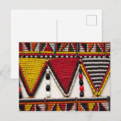 Maasai-stamkralenwerk Briefkaart (Voorkant / Achterkant)
