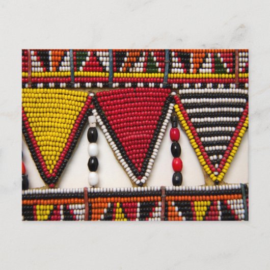 Maasai-stamkralenwerk Briefkaart (Voorkant)
