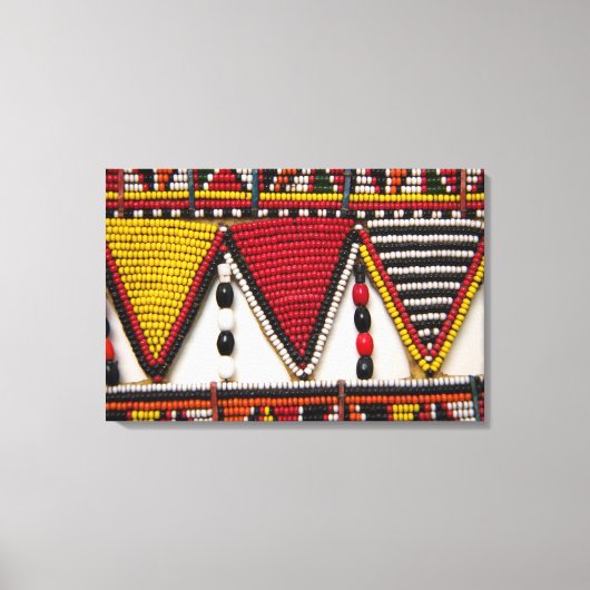 Maasai-stamkralenwerk Canvas Afdruk (Voorkant)