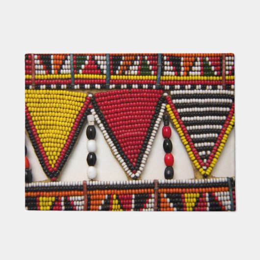 Maasai-stamkralenwerk Deurmat (Voorkant)