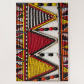 Maasai-stamkralenwerk Legpuzzel (Verticaal)