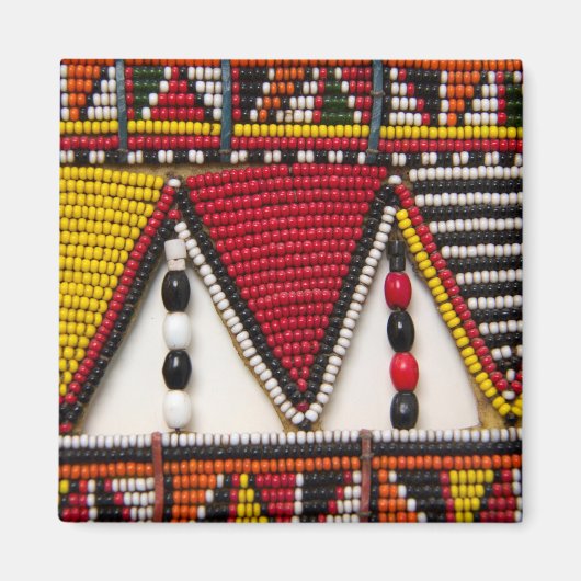 Maasai-stamkralenwerk Magneet (Voorkant)
