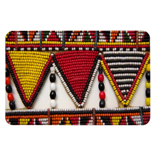 Maasai-stamkralenwerk Magneet (Horizontaal)