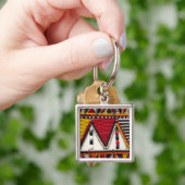 Maasai-stammenkraalwerk Sleutelhanger (Hand)