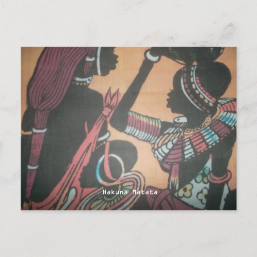 Maasai Traditie en Cultuur Patroon Art Design Briefkaart (Voorkant)