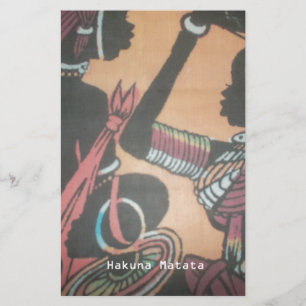 Maasai Traditie en Cultuur Patroon Art Design Briefpapier