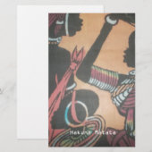 Maasai Traditie en Cultuur Patroon Art Design Briefpapier (Voorkant / Achterkant)