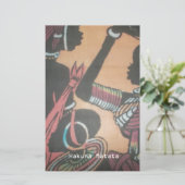 Maasai Traditie en Cultuur Patroon Art Design Briefpapier (Staand voorkant)