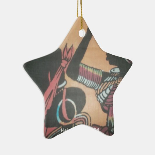 Maasai Traditie en Cultuur Patroon Art Design Keramisch Ornament (Rechts)