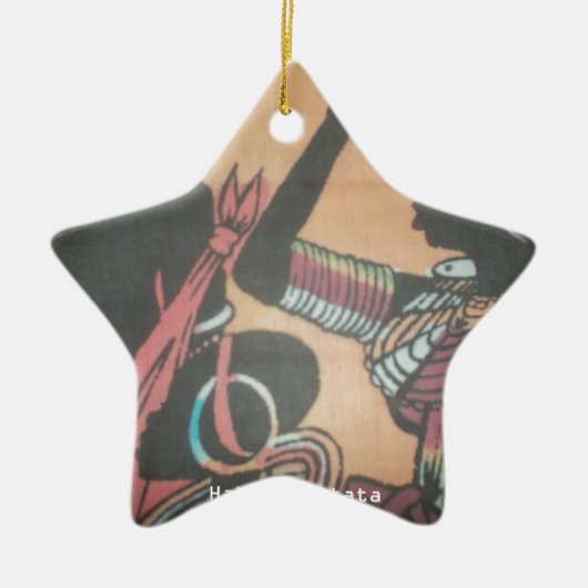 Maasai Traditie en Cultuur Patroon Art Design Keramisch Ornament (Voorkant)